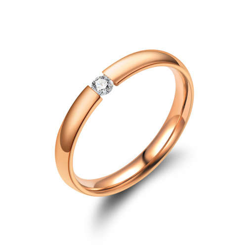 Titanium 0.10ct Cubic Zirconia Solitaire Wedding Band. Ring Size 6,7,8,9,10,11,12